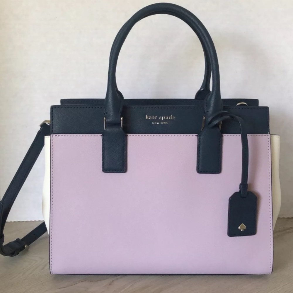 Kate Spade Cameron medium satchel lavender new - Picture 3 of 8